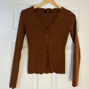 the workshop scalloped cardigan